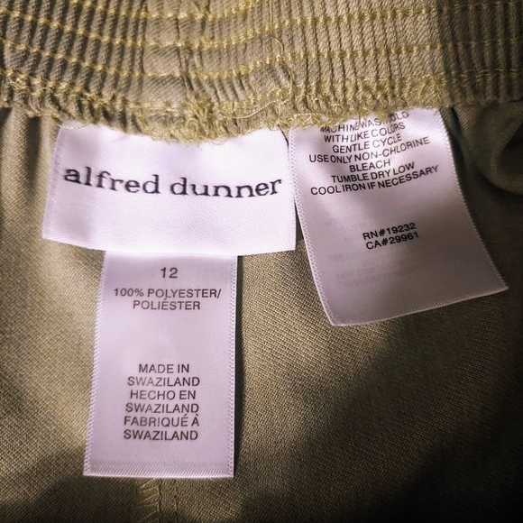 Alfred Dunner 12 Womens Two Piece Pant Suit Green - Picture 8 of 8